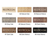 053 Restroom Modern Bathroom Wood Sign