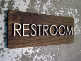 053 Restroom Modern Bathroom Wood Sign