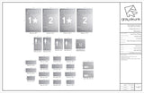 Custom Order 038 -  Quirk Inc - 25378 UFM Sign Package - Brushed Silver ACM + White Rowmark - QTY 28 Pieces Total - Client #130000
