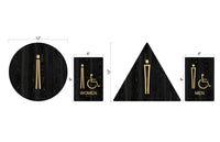Custom Order 19 for Hatch Design Group (Alyssa) - Custom Title 24 Restroom Set - 4 Signs - Client #190067