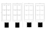 Custom Order 22 for Modern Tile (Shauna) - 0.25" Black Melamine Board Cutouts - Various Sizes - 4 Sheets - Client #190166