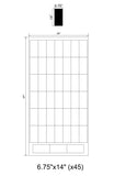 Custom Order 24 for Modern Tile (Kate) - 0.25" Black Melamine Boards - 6.75"x14" Size - 2 Sheets - Client #190166