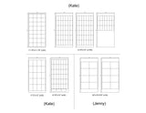 Custom Order 23 for Modern Tile (Kate & Jenny) - 0.25" Black & White Melamine Boards - Various Sizes - 7 Sheets - Client #190166
