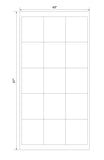 Custom Order 26 for Modern Tile (Shauna) - 0.25" Melamine Boards - 15.5"x18" Size - 2 Sheets - Client #190166