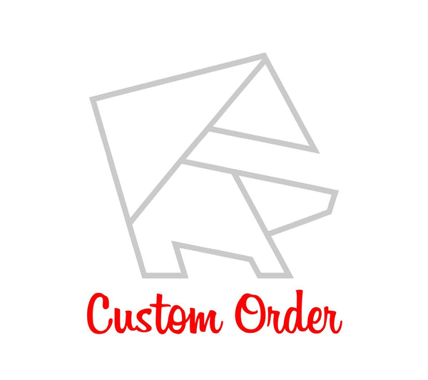 Custom Order 003 for Heidi Nelsen - Hi-Light Dance Logo - 1 Piece Total - Gray Oak & Maple - Client #180003