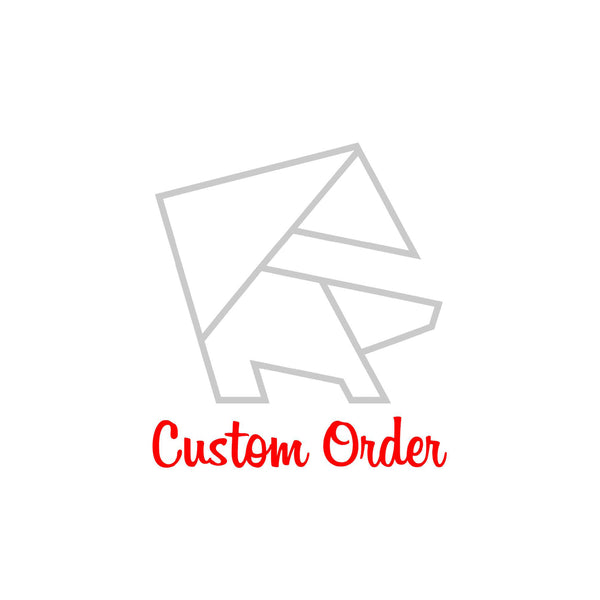 Custom Order 036 for Phanomen Design - Leah B. - Tiburon Restroom Signs - 4 Signs - Matte Black Acrylic - Brushed Bronze - Client #190185