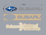 Custom Order 53 for Pink Monkey Studios (Vanessa) - Subaru Logo Cutouts - Client #210151