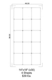 Custom Order 60 for Girl Friday - PO N/A - 0.098" Clear Acrylic - 4 Sheets - Client #210159