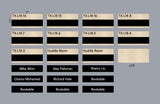 Custom Order 39 for Procore (Gabriel) - Austin Office 18th Floor - Sign & Slider Set - 15 Qty. - Maple Backer - Black Acrylic Overlays - Client #220082