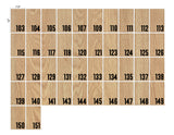 Custom Order 018 for Flat Black Studio (Cole) - Room Number Signs - 178 Signs - 7.5x12 - Natural Oak & Matte Black - Client #220177