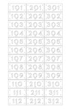 Custom Order 024 for Flat Black (Cole) - Rock Pointe Bldg G - Unit Numbers Signs - 11"x5"- 36 Signs - 0.125" Aluminum - Client #220177