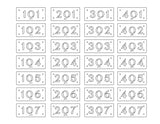 Custom Order 025 for Flat Black (Cole) - Rock Pointe Bldg C - Unit Numbers Signs - 11"x5"- 88 Signs - 0.125" Aluminum - Client #220177