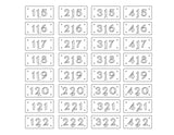 Custom Order 025 for Flat Black (Cole) - Rock Pointe Bldg C - Unit Numbers Signs - 11"x5"- 88 Signs - 0.125" Aluminum - Client #220177