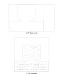 Custom Order 101 for Delvie's Plastics (Scott) - 0.125" Black Acrylic + Cardboard Install Template - Client Provided Material & Files - Client #220194