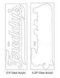 Custom Order 102 for Delvie's Plastics (Scott) - 0.25" & 0.50" Clear Acrylic - Client Provided Material & Files - Client #220194