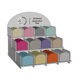 Custom Order 010 for Ashley Marie Soaps - Product Display Stands - 9 Qty. - 1/4" MDF & Raster Engraved Logo - Client #230019