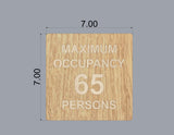 Custom Order 30 for Pura Vida Miami - Sign Set - Natural Oak Backer - Maple/Birch Overlays - 1 Signs - Client #230072