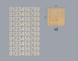 Custom Order 38 for Pura Vida Miami - Blank Occupancy - Natural Oak Backer - Maple Overlays - 2 Signs/ Set of numbers - Client #230072