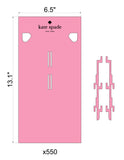 Custom Order 18 for Aaron Nelson - Kate Spade Eyewear Stands - 550 Units - Pink Acrylic - Client #230198