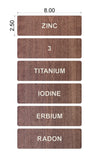 Custom Order 005 - Mark G. - Room Name Signs - 8" x 2.5" Size - 6 Signs - Dark Cherry Backer - Birch Ply Overlays - Client #240131