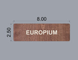 Custom Order 006 - Mark G. - Room Name Signs - 8" x 2.5" Size - 1 Signs - Dark Cherry Backer - Birch Ply Overlays - Client #240131