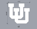 Custom Orders 5 for Thomas & Sons (Todd) - UofU Logo Cutouts - 0.50" White Acrylic - Client #210151