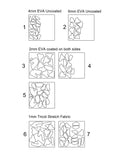 Custom Order 31 for Lore Cycling + Drake Labs - PO260924 - EVA Foam & Fabric Cutting - 7 Sheets - Client #250024