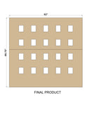 Custom Order 5 for Alexis Valdes - 0.50" MDF Parts - Various Sizes - Product Display - Laser Cut - Client #250047