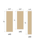 Custom Order 5 for Alexis Valdes - 0.50" MDF Parts - Various Sizes - Product Display - Laser Cut - Client #250047