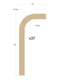 Custom Order 8 for David Gamboa - 0.50" MDF Parts - 37 Qty. - Client #250047