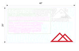 Custom Order 5 for Nine O (Raymond) - 0.25" White Acrylic Cutouts + Adhesive + UVP - Client #250104