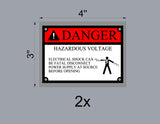 Custom Order 001 for Carlo Flores - Matrix Systems - Stainless Steel Signs - UV Printed - 2 Pieces Total - Client #250184