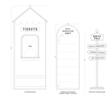 Custom Order 001 for Hunni Hour (Tyra V.) - Utah Mammoth Holiday Party - Custom Display Components - Client #250203