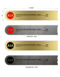 Custom Order for Tand Studio (Ben) - Engraved & Printed Metal Parts - 4 Qty. - 10.958"x2" Size - Client #260107