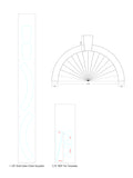Custom Order 001 for Paul M. - 1.125" Solid Cedar Trim Parts & MDF Fan Templates - Client #260115