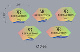 Custom Order for VanderRose (Sarah) - 0.125" Iridescent Acrylic Trinket Cutouts - Client #260164