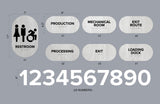 Custom Order for A&E Design (Holly & Brandi) - NRR AG Complex - Interior Signs - 18 Pcs. - Client #260187