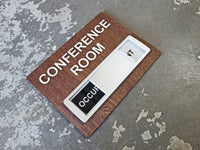 007 Privacy Slider Signs - Conference Interview & Dressing Room -  Occupied Sign - Customizable (Any Text)