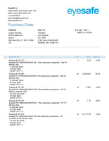 Custom Order 28 for EyeSafe (PO1825) - Material Processing -  28 Sheets - Client #220150