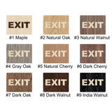 043 Wood Exit Office Sign