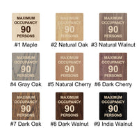 048 Maximum Occupancy Building Fire Code Sign – Gray Skunk Inc.