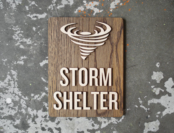 038 Emergency Storm Shelter Safety Sign
