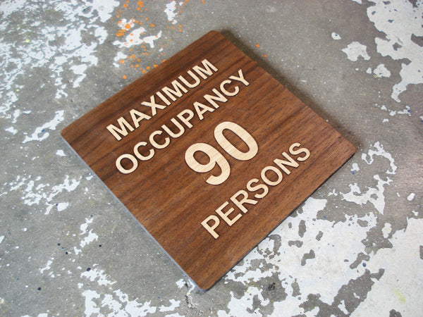 048 Maximum Occupancy Building Fire Code Sign – Gray Skunk Inc.