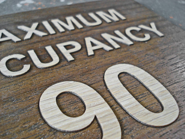 048 Maximum Occupancy Building Fire Code Sign – Gray Skunk Inc.