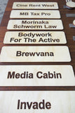 091 Building Directory Lobby Tenant Wood Sign