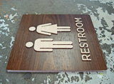 061 Exterior WATERPROOF ADA Restroom Sign