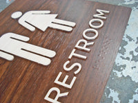 061 Exterior WATERPROOF ADA Restroom Sign