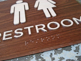 061 Exterior WATERPROOF ADA Restroom Sign