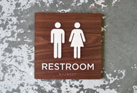 061 Exterior WATERPROOF ADA Restroom Sign