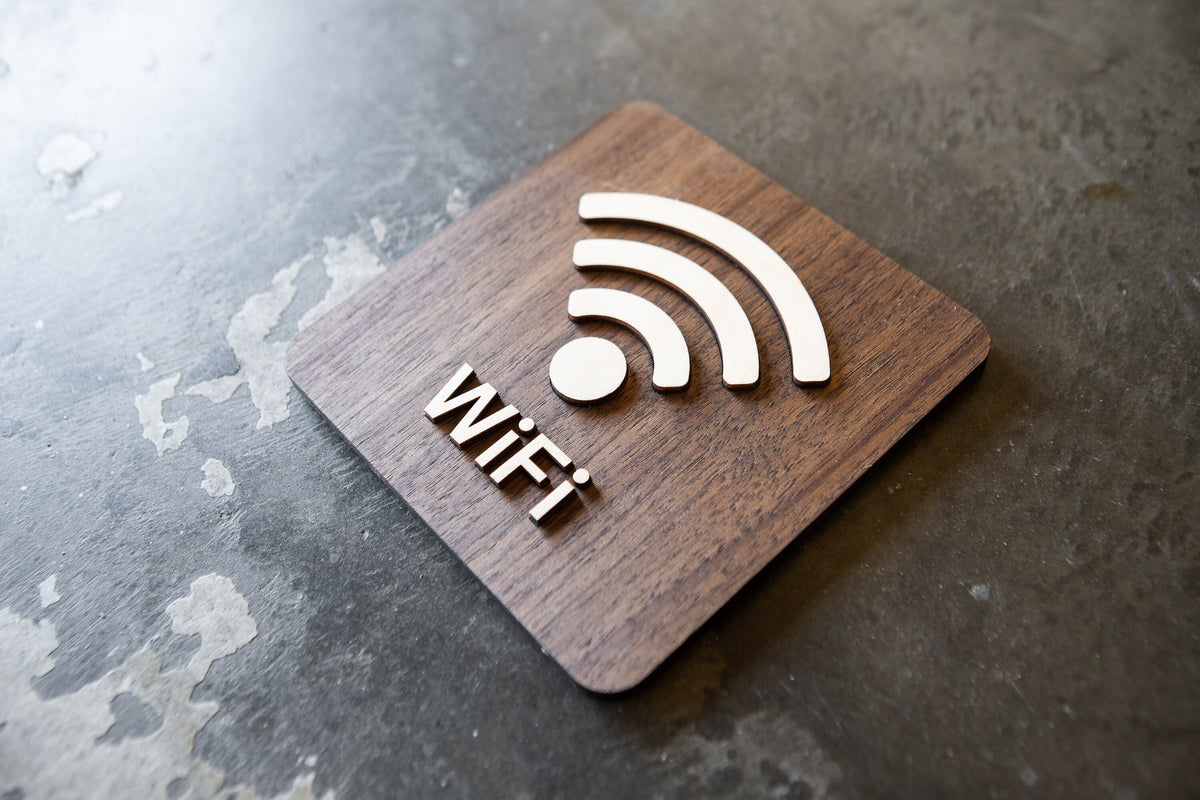 033 WiFi Wireless Internet Wood Sign – Gray Skunk Inc.